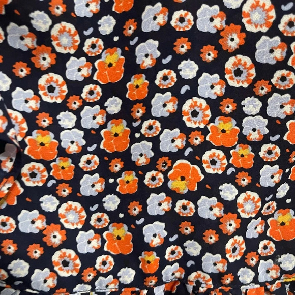 Madison Jules Floral Fluffer Sleeveless V Neck Top Blouse Size S - Picture 7 of 14